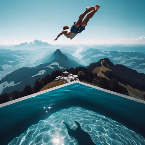 Bathing at the summit - Riesneralm