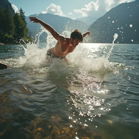 Bathing at the summit - Riesneralm