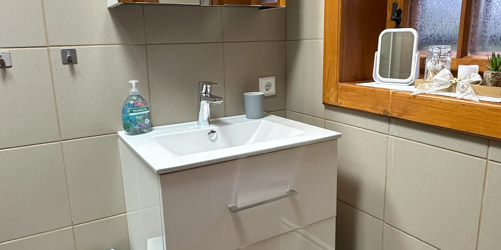 Waschbecken im Badezimmer vom Erdgeschoss