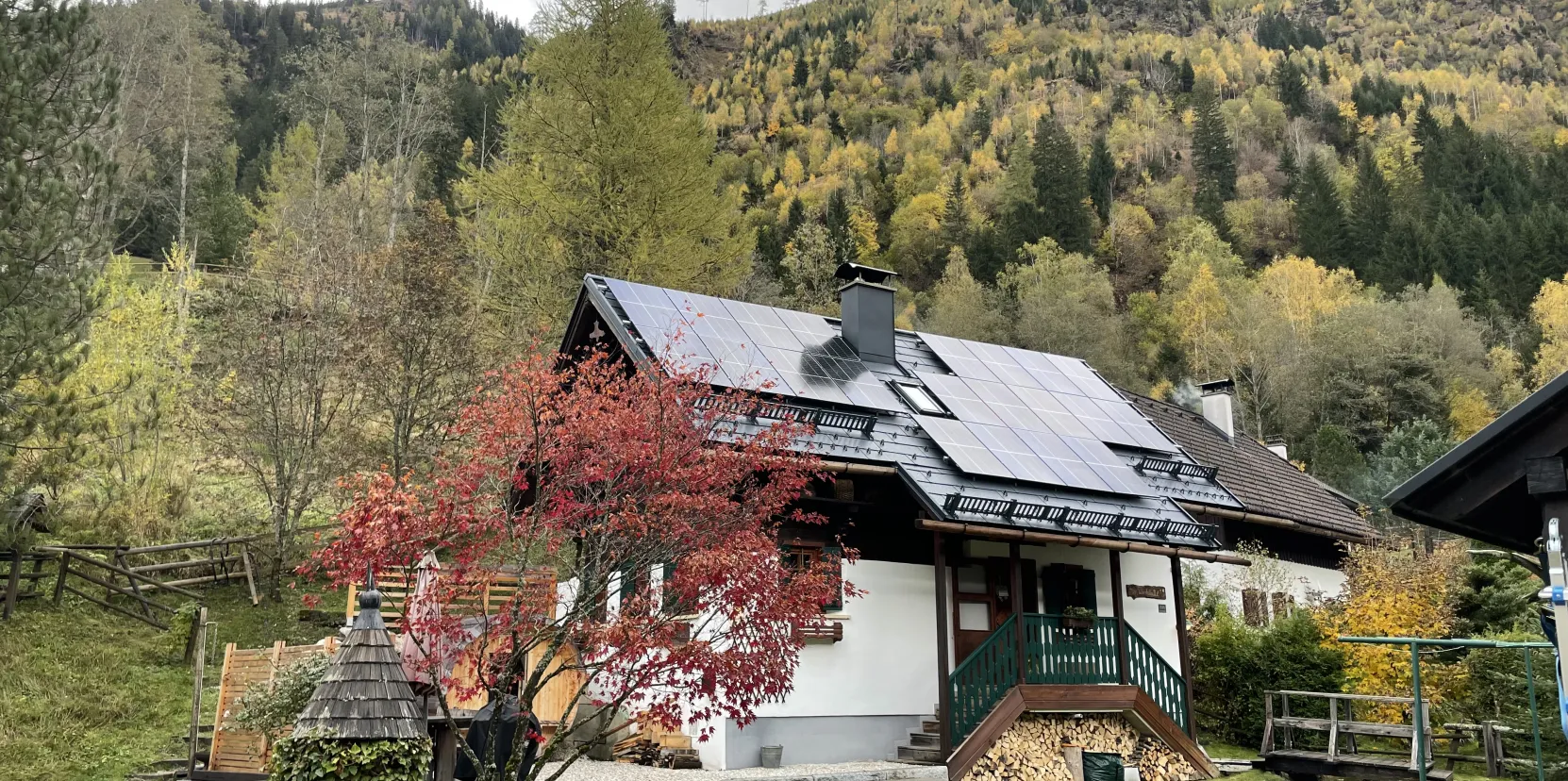Werkstatt'l von aussen im Sommer