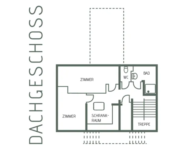 Grundriss Werkstatt'l Dachgeschoss