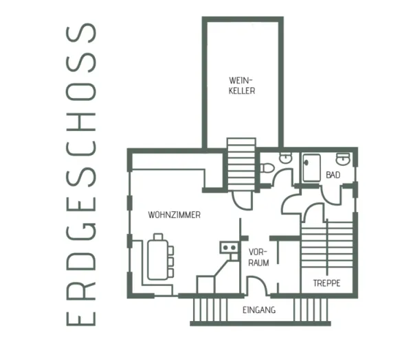 Grundriss Werkstatt'l Erdgeschoss